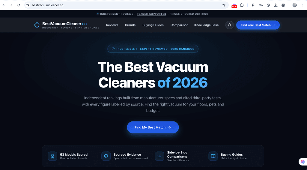 BestVacuumCleaner.co: Vacuum Reviews That Show Sources