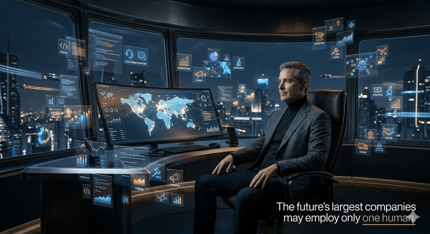 The One-Person Billion-Dollar Company: How AI Is Rewriting the Laws of Business